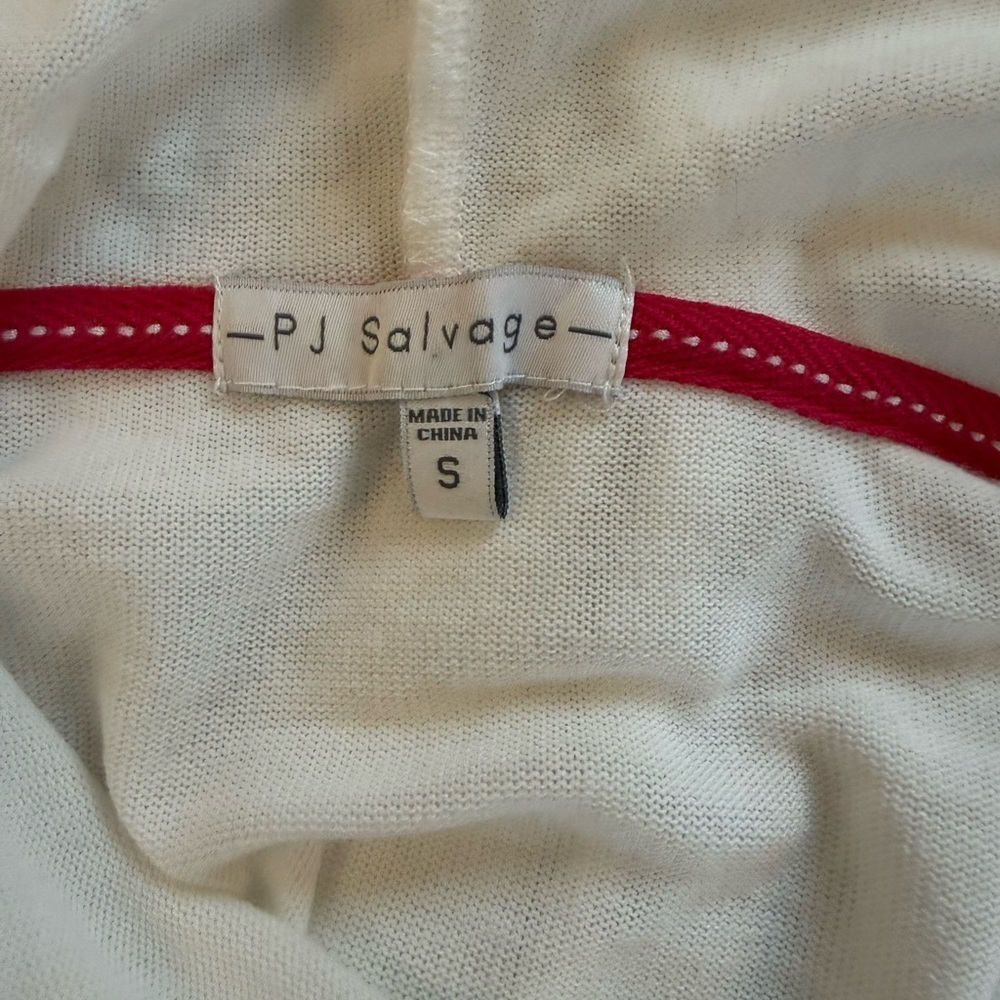 PJ Salavage Cozy White Hoodie Grateful Print Small - Picture 4 of 4